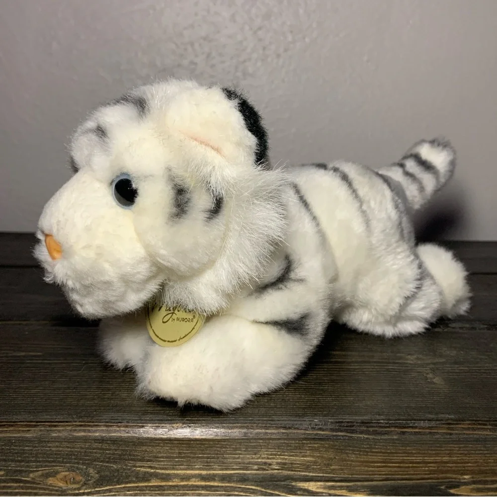 Miyoni by Aurora White Tiger Plush - Picture 3 of 9
